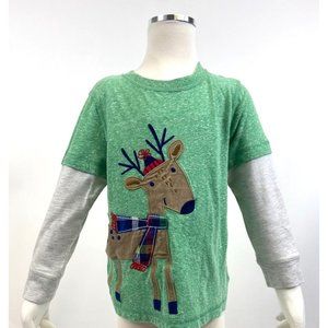 JK Boy's Reindeer Long Sleeve
